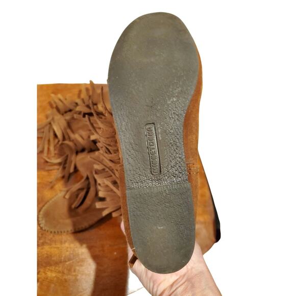 Minnetonka fringe suede mid calf boots size 6 - Picture 6 of 8